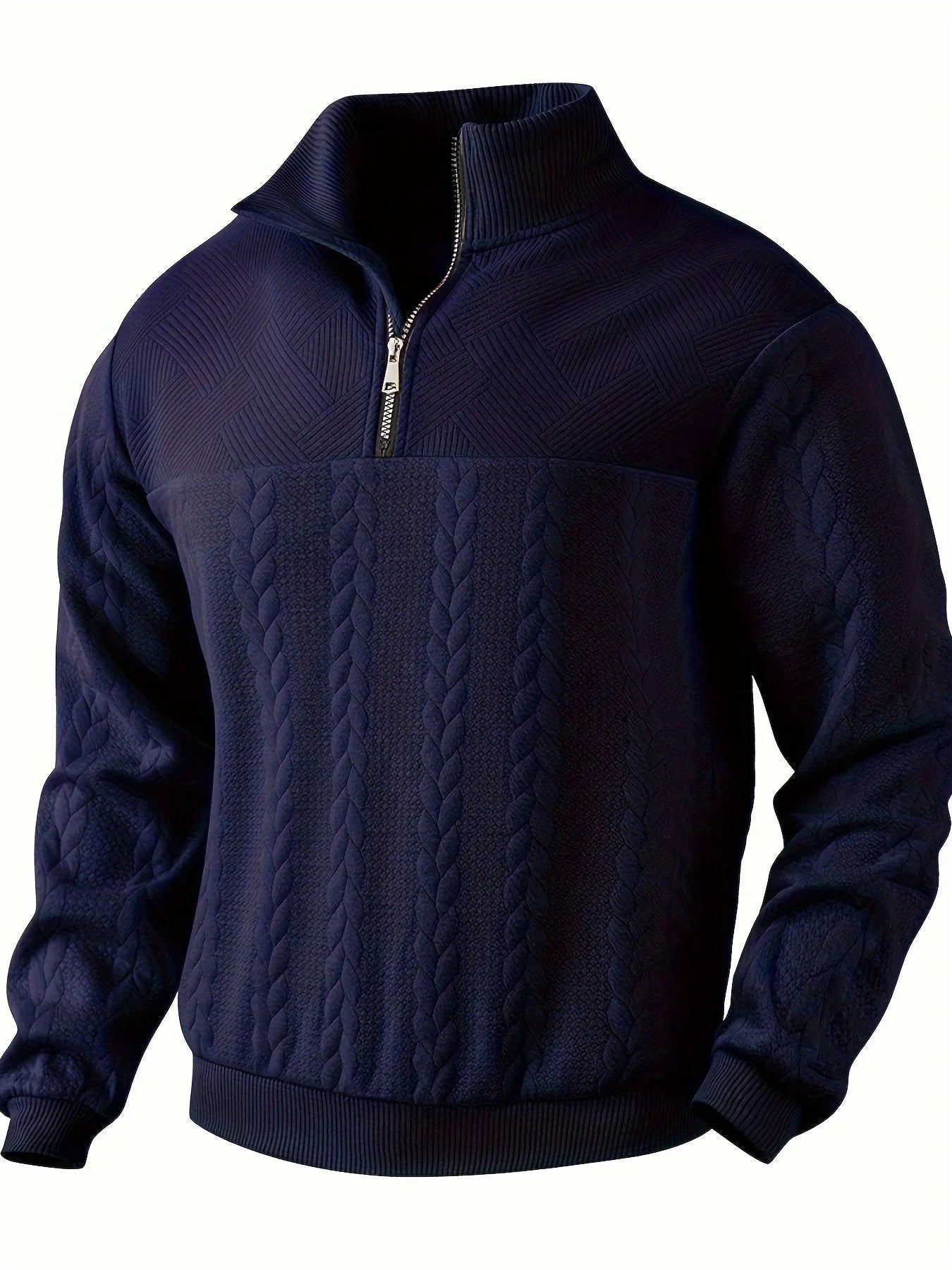 Bastien | Pull Zip Torsadé