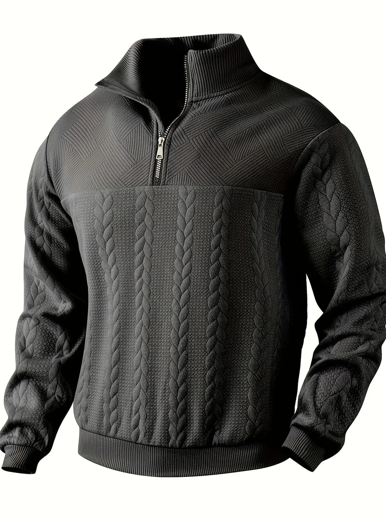 Bastien | Pull Zip Torsadé
